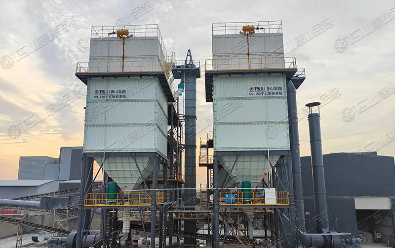 新項目投產(chǎn)！浙江寧波水洗改干法項目制砂樓調(diào)試出砂